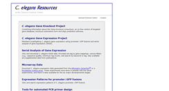 Desktop Screenshot of elegans.bcgsc.ca