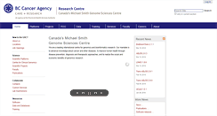 Desktop Screenshot of bcgsc.ca